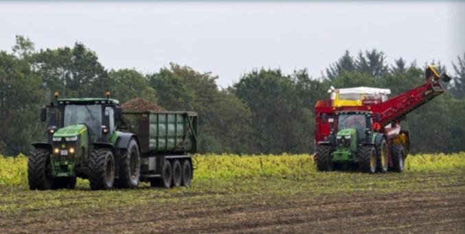 Foto Boerenbusiness, Agrifoto. Machines oogsten op het land.