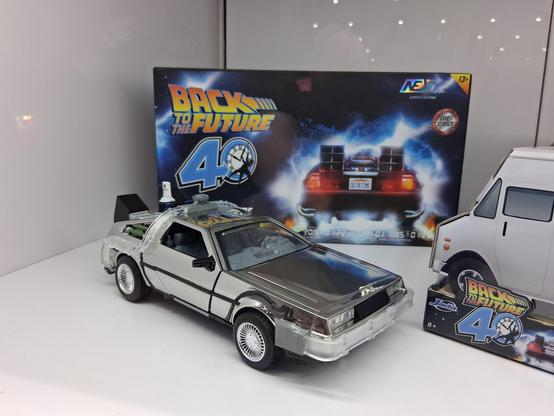 a die cast Back to the Future Delorean