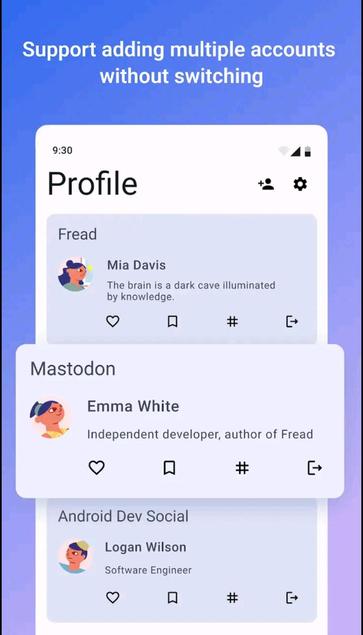 a screenshot of fread app, a fediverse microblogging client
