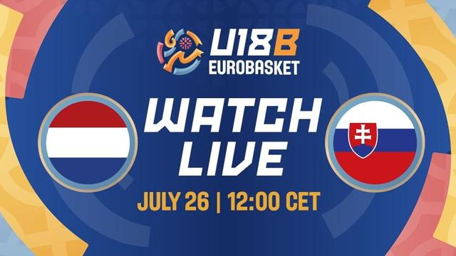 Group Phase | Netherlands v Slovakia | Full Basketball Game | FIBA U18 EuroBasket 2025 - Division B