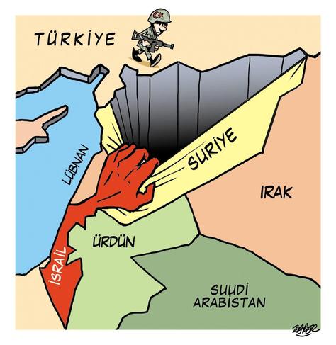 Israel occupies Syria and reaches Turkey