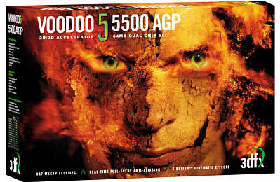 The lagandary Voodoo 5500 AGP Box, Burning Man.