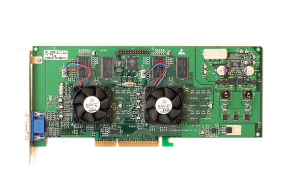 A PCB, some SMD parts, its the Voodoo 5500 AGP