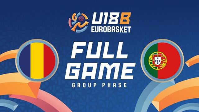 Group Phase | Romania v Portugal | Full Basketball Game | FIBA U18 EuroBasket 2025 - Division B