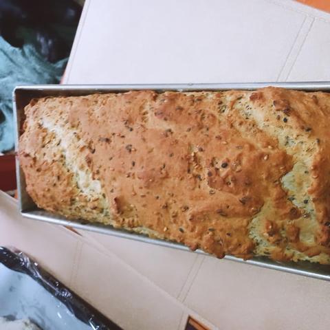 Pan sin gluten de linaza y sésamo