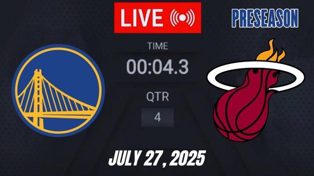 NBA LIVE! Golden State Warriors vs Miami Heat | July 27, 2025 | Warriors vs Heat 2K Preseason