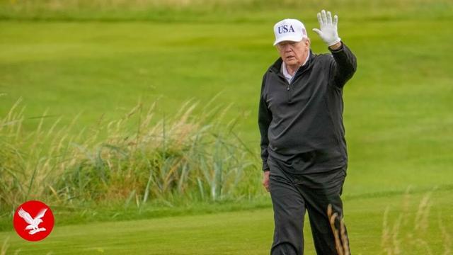 Live: View of Trump's Scottish golf course as president makes private visit to UK