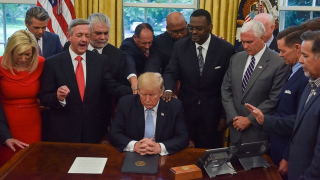Religious leaders and their golden colored calf. 

 Trump campaign to launch religious-voter outreach coalitions in early ...
abcnews.go.com