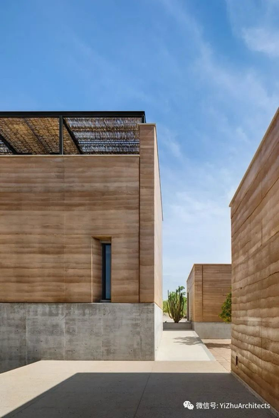 Rammed earth home.
