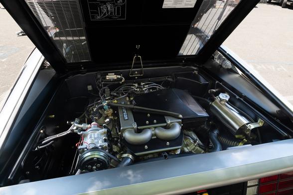 An immaculate engine bay. Spotless.
