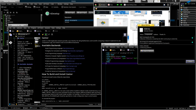 KDE applications updated here to 25.04.3, Kate, KDevelop, KWrite and Gwenview on Haiku R1B5 64bit.