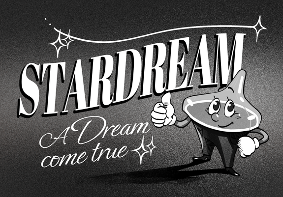Image of the game Stardream, with the caption "a dream come true".