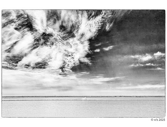 Landschaft mit Salzfeldern