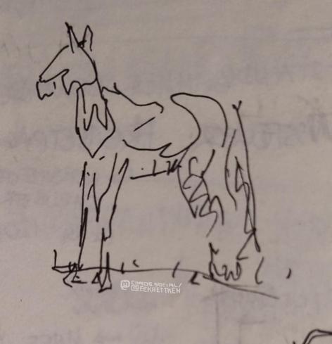 Black Fineliner on paper

Quick sketch of a horse