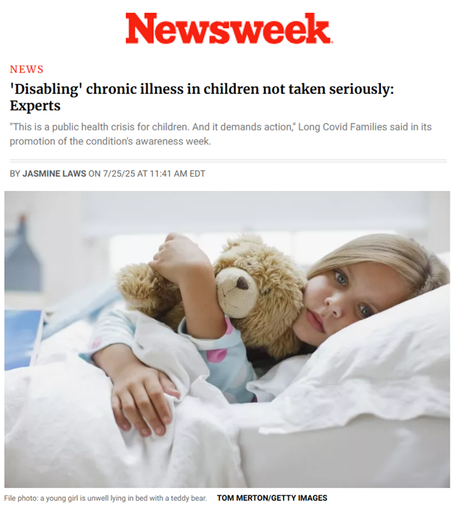 'Disabling' Chronic Illness in Children Not Taken Seriously: Experts

Published Jul 25, 2025 at 11:41 AM EDT

Updated Jul 25, 2025 at 12:12 PM EDT