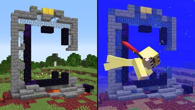 Minecraft'ı Bitiriyorum ama Tamamen Su Altında