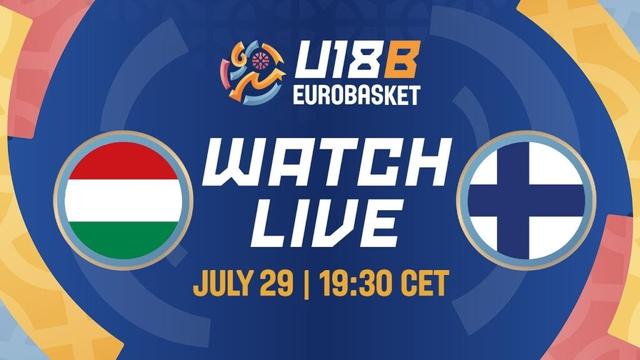 Group Phase | Hungary v Finland | Full Basketball Game | FIBA U18 EuroBasket 2025 - Division B