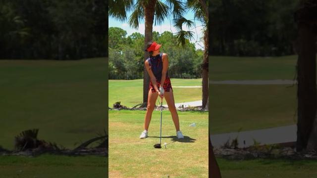 Amazing Golf Swing you need to see | Golf Girl awesome swing | Golf shorts | Hannah Leiner