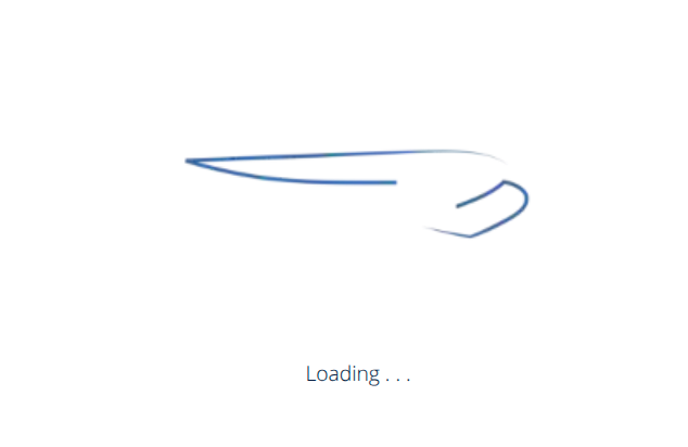 BA's first loading screen, which is now the primary experience of ba.com