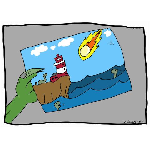 Eine Postkarte aus dem Yucatan (mit Asteroid).