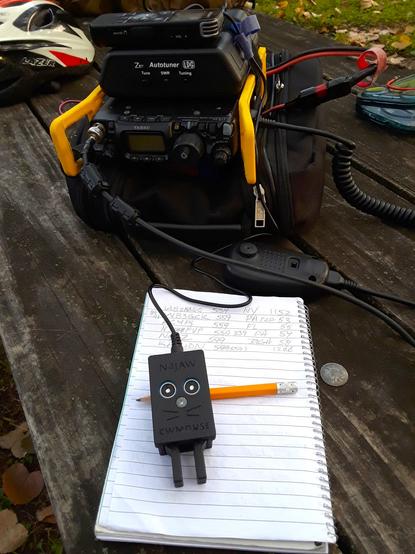 Yaesu FT-817 Multi Mode QRP Transceiver and CW Mouse Paddle