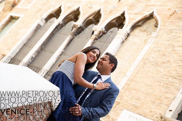 A couple enjoys a moment in Venice. Getting lost is all you need to fully enjoy this city.