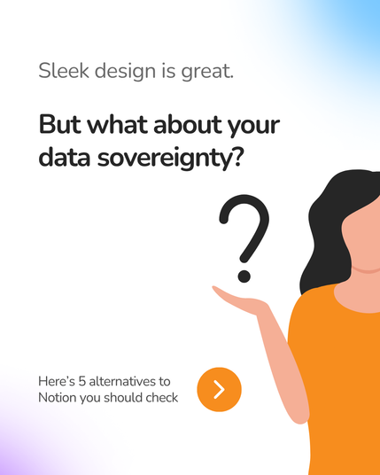 Sleek design is great.
But what about your
data sovereignty?