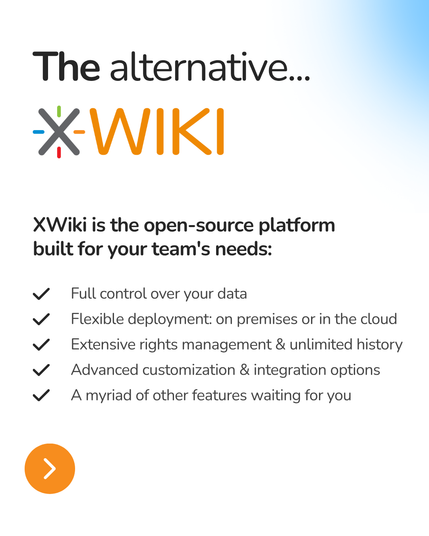 Spoiler: XWiki made the list.
