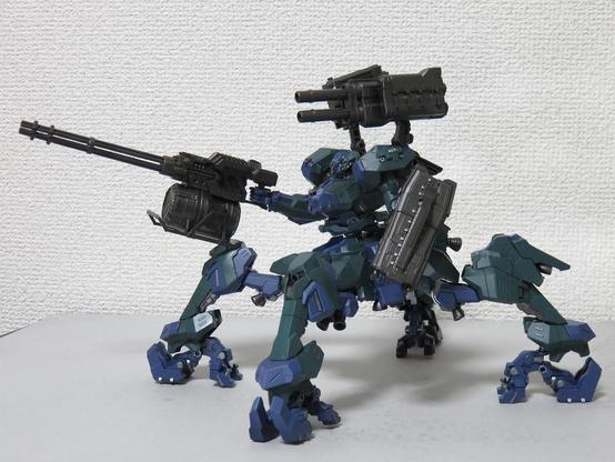 The whole body seen from the side.