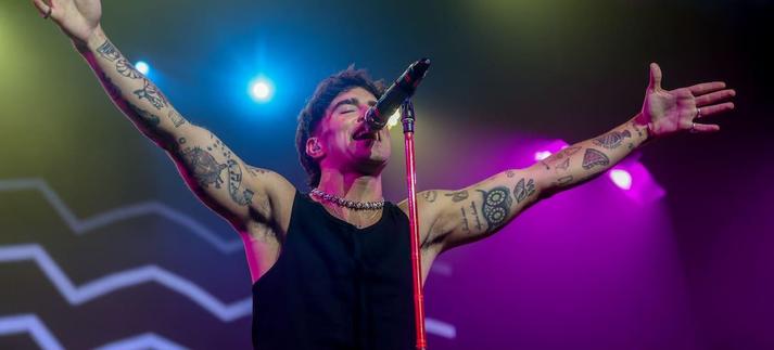 El cantante Álvaro de Luna durante un concierto. / Europa Press News