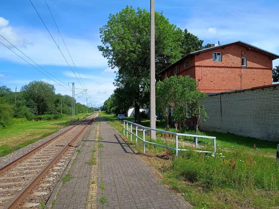 Der heutige Halt Kretinga-Bajorai. Einst nördlichster Bahnhof des deutschen Reichs.