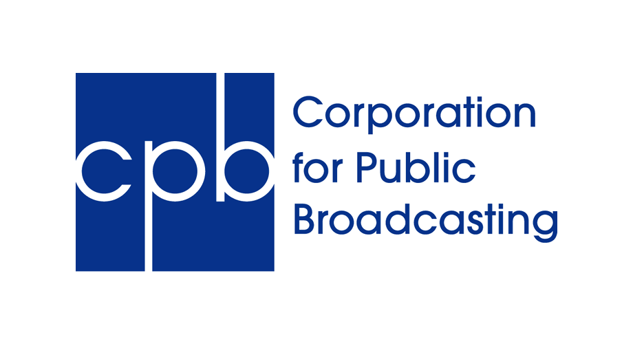 Corporation for Public Broadcasting logo with its square "cpb" logo alongside its name