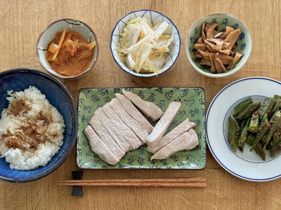 A compilation of dishes showing the meal explained in the post.