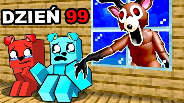 PRZEŻYJ 99 NOCY w LESIE w Minecraft 😨🦌