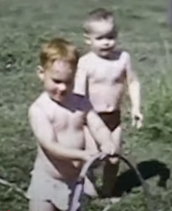 My cousin Don and myself, age about 3