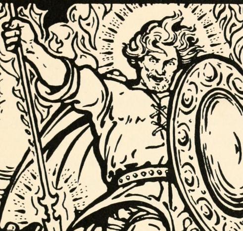 Fionn mac Cumhaill from Heroes_of_the_dawn_(1915)_(14566385007), No known copyright restrictions
