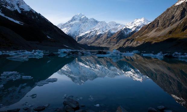 Vista del Mount Cook, en South Island, Nueva Zelanda (NurPhoto via Getty Images)