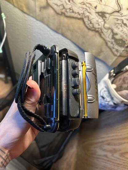 Somy Sports walkman slightly open/exposed