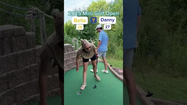 Bella vs Danny CHAMPIONSHIP MATCH 🏆 - 2025 Mini Golf Open (Holes 13-14) #golf #minigolf #viral