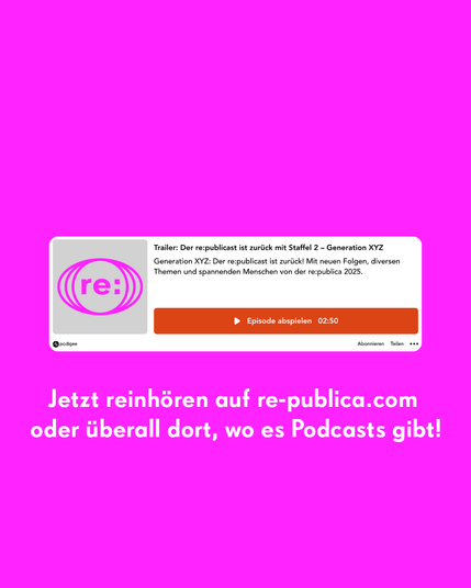 Ausschnitt des Trailers zum re:publicast