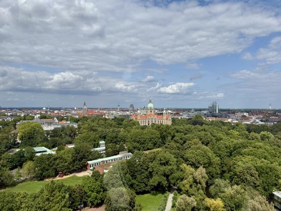View towards the Neues Rathaus.