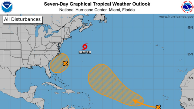 Will a tropical storm hit the Carolinas this weekend?