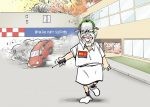 RFK jr as the joker destroying hospitals