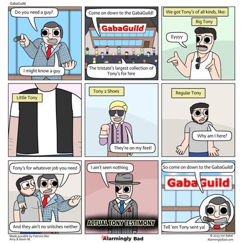 Alarmingly Bad comic about the GabaGuild
