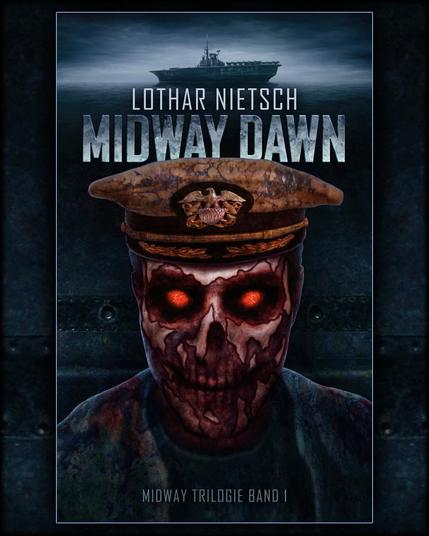 Cover des Buches. Ein Zombie mit Kapitänsmütze, dahinter ein Flugzeugträger.