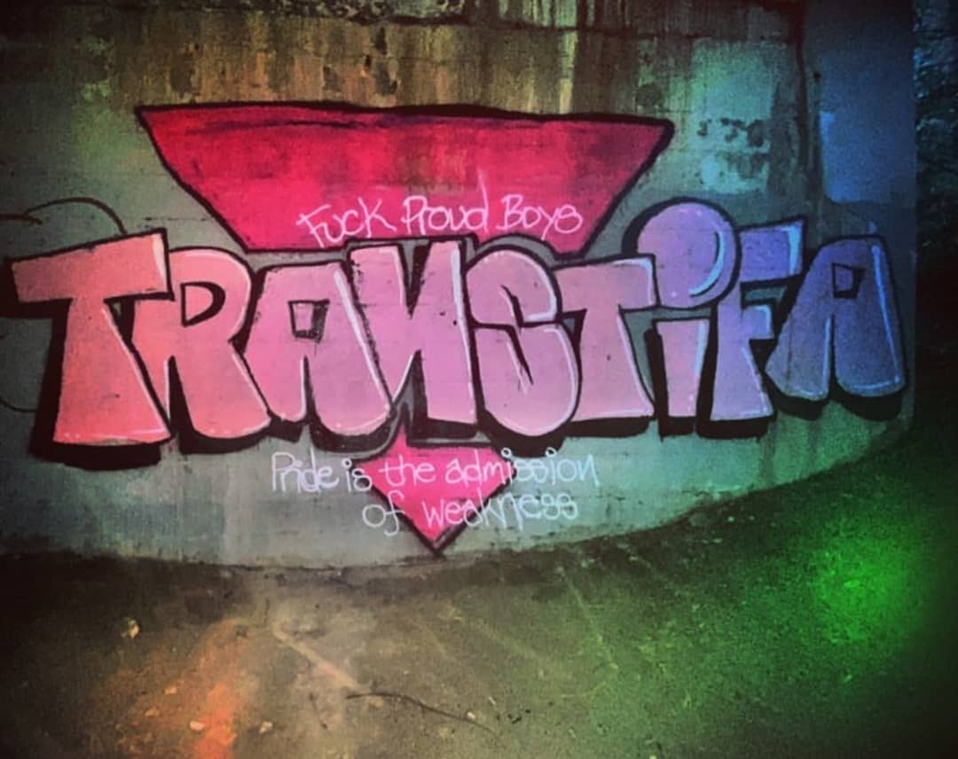 Transtifa tag in Minneapolis