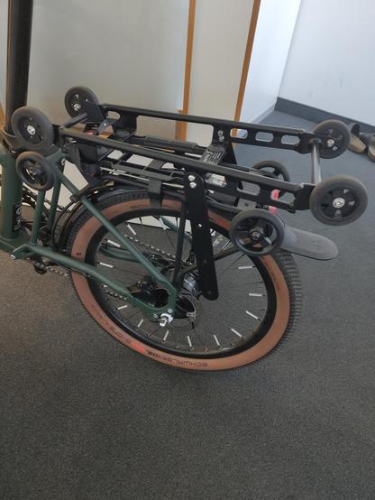 Nahaufnahme der Gepäcksträger Erweiterung