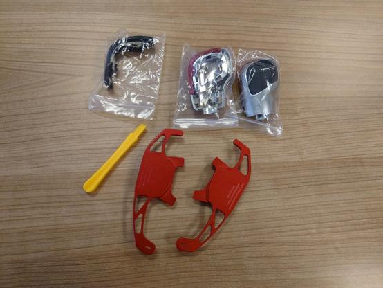 interior accessories for Golf GTI MK7,5 - DSG gear knob surround and paddle shifters