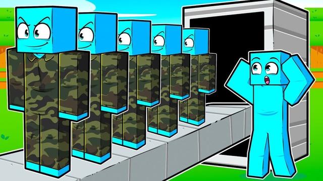 Criei Um Exército de Clones do Problems No Minecraft!