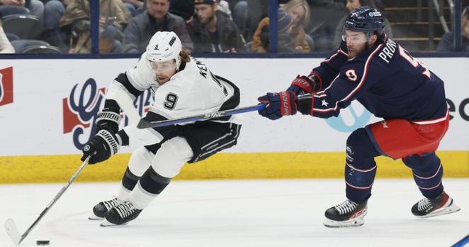 Kirill Marchenko scores to lift Blue Jackets over Kings in overtime